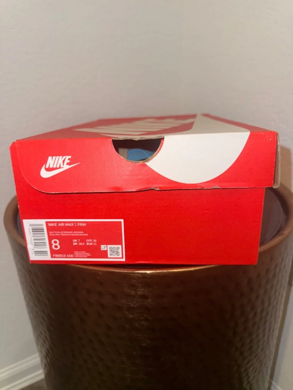 Size 8 - Nike Air Max 1 Premium Baltic Blue Corduroy